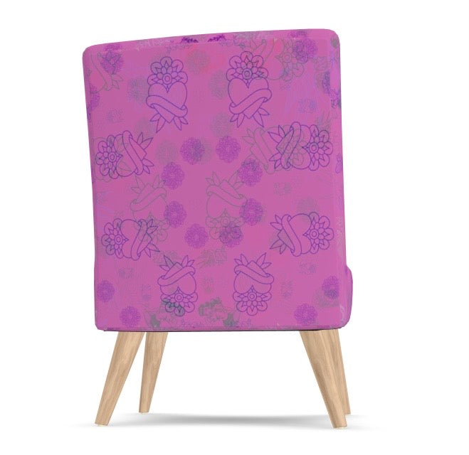Occasional Chair - 'Pinky Pin-Up'