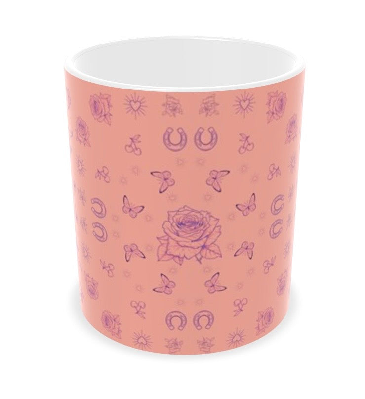 Builders Mug - Peach Tattoo