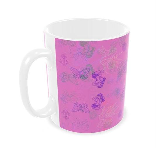 Builders Mug - 'Pinky Pin-Up'