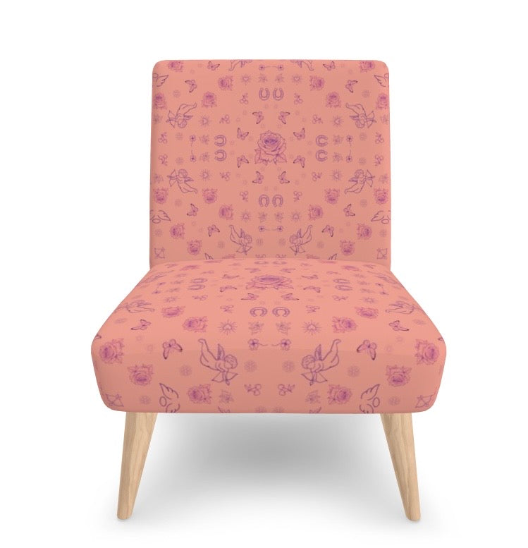 Occasional Chair - ' Peach Tattoo'